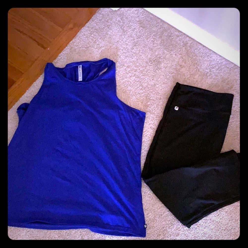 Fabletics top and pants XXL